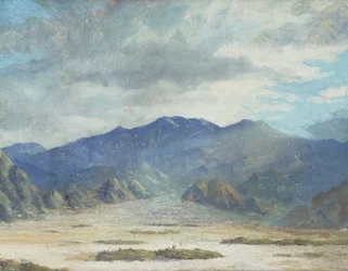 Scène du désert californien